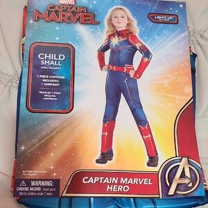 Marvel Captain Marvel Hero Kids Costume - Red and Blue